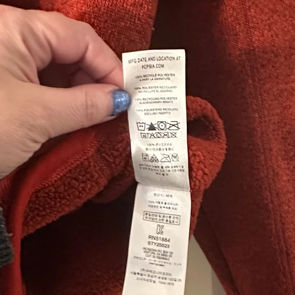 Patagonia Men's XXXL Vibrant Red Zip-Up Sweater - Picture 7 of 12